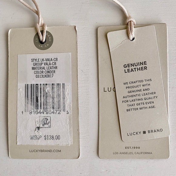 ✨New LUCKY BRAND Vala Leather Crossbody Bag Cinder - Picture 12 of 13